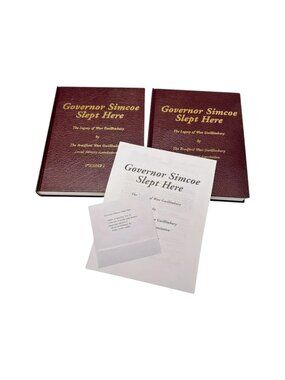 Governor Simcoe Slept Here Book 2 Vol Local‎ History Bradford ON HC CD
